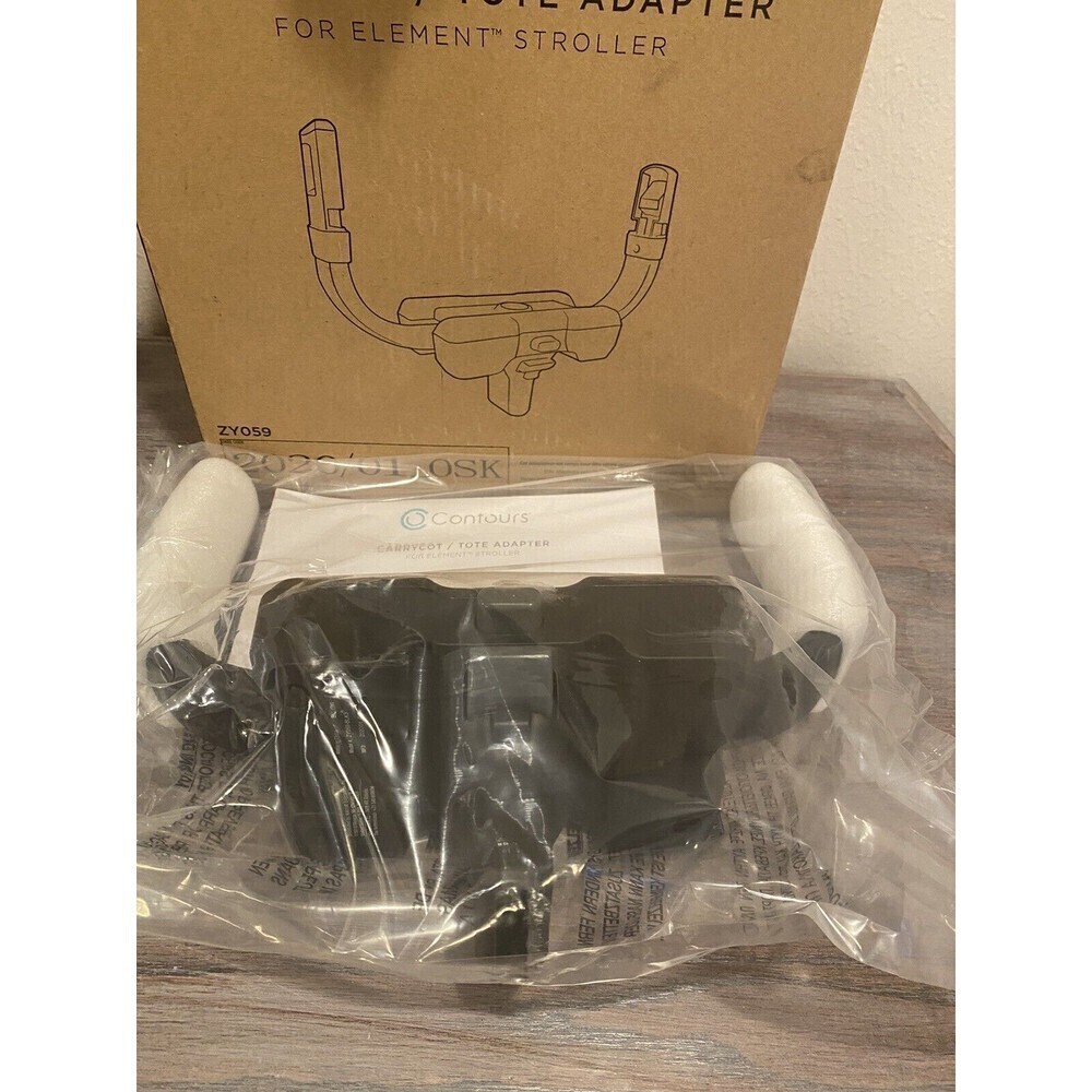 CONTOURS Carrycot/Tote ADAPTER FOR ELEMENTS STROLLER NEW BLACK
